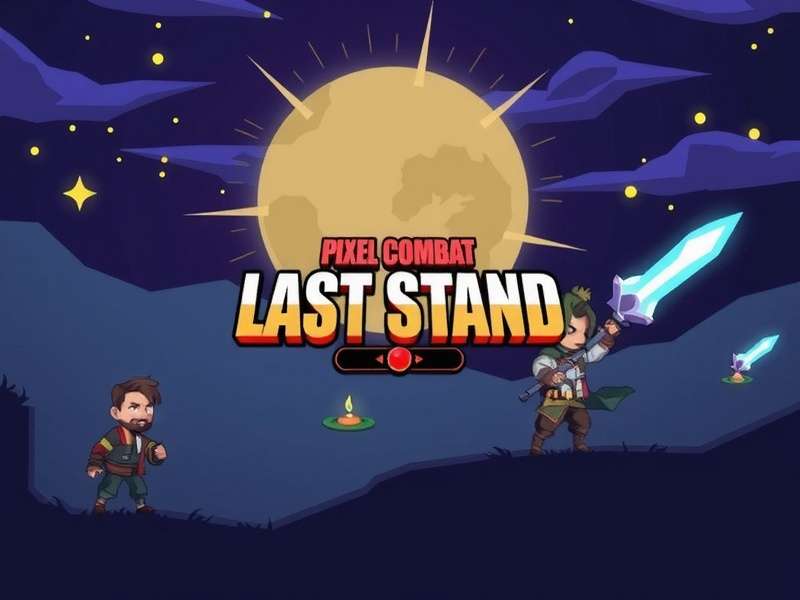 Pixel Combat Last Stand Game Banner